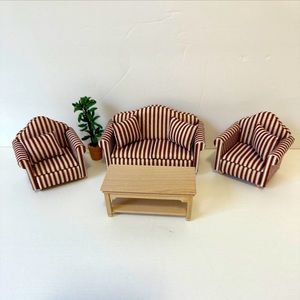 Dollhouse Living Room Furniture set. Scale is 1:12.